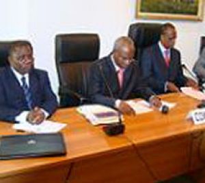 Le présidium de la réunion ministérielle@ Les depeches de Brazzaville
